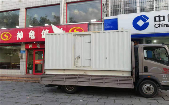 千家镇出租发电机施工案例